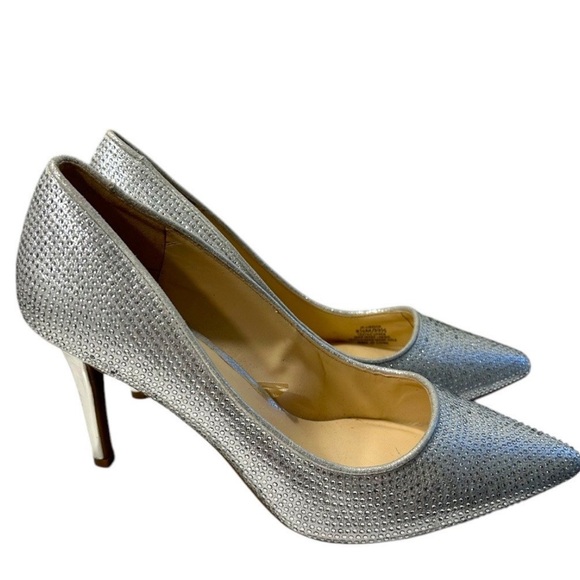 Jessica Simpson Shoes - Jessica Simpson Silver Sparkle Rhinestone Lindiza Classic Heels/Pumps NWOT 8